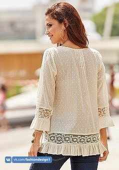 Блузки с кружевами: идеи для вдохновения Блузки с кружевами: идеи для вдохновения