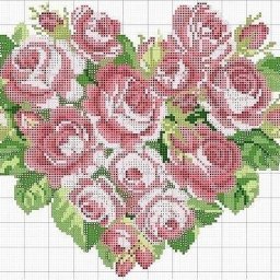 ​Букеты в форме сердец