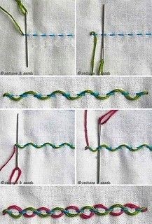 Декоративные стежки для красивой вышивки