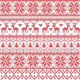 Двухцветные жаккардовые узоры