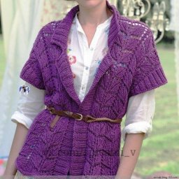 Элегантный жакет спицами