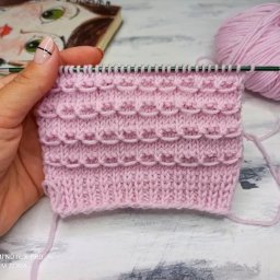 ​Красивый и очень простой узор спицами