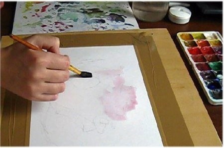 Как нарисовать розу акварелью