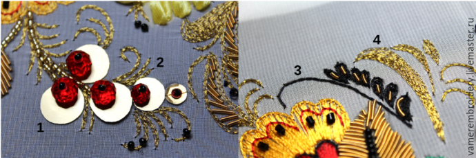Вышиваем хохлому в разных техниках