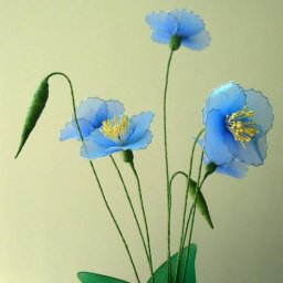 Полевые цветы из капрона