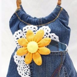 Симпатичная сумка из старых джинсов