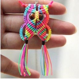 Совушка в технике макраме