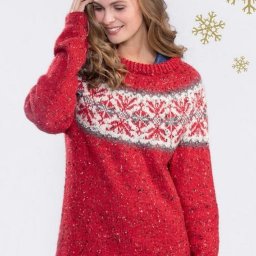 ​Свитер с жаккардовым узором