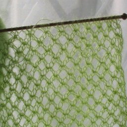 ​Ажурная сеточка спицами