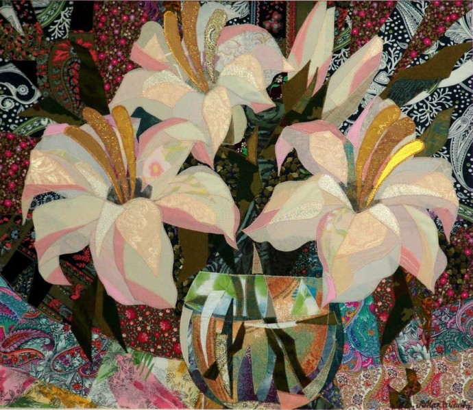 Цветочные картины в технике пэчворк: идеи для творчества