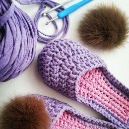 Дышащие летние тапочки из хлопковой пряжи