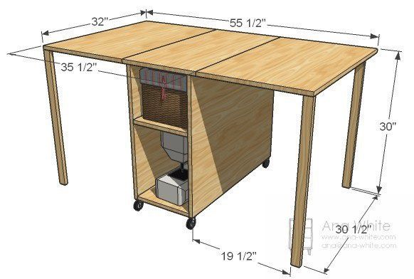 Как сделать стол для раскроя и шитья: рабочее место швеи
