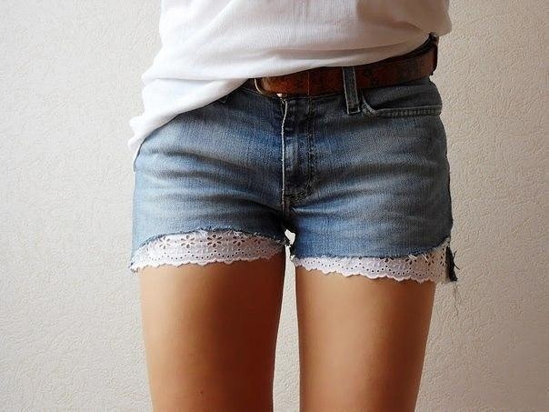 Восхитительные шорты из старых джинсов