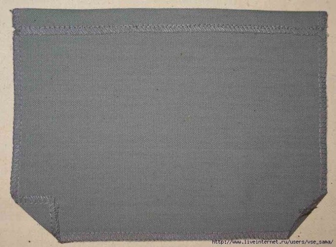 Красивые уголки на накладных карманах