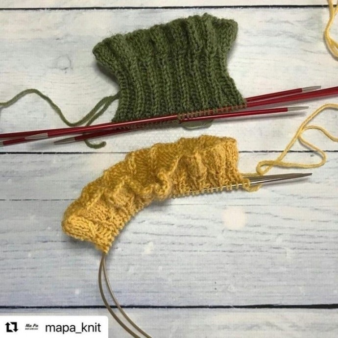 Вязаные рюши