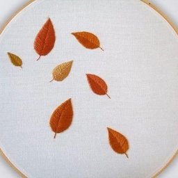 Вышиваем листик гладью: мастер-класс