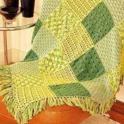 Плед крючком