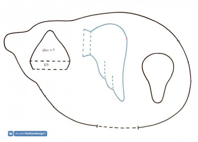 Милый символ года: простой в пошиве