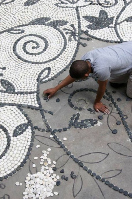 Мозаика из камней: вдохновляющие идеи