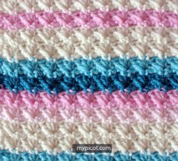 Узор "паучки" крючком