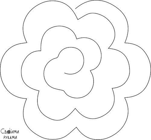 Цветочки из фетра