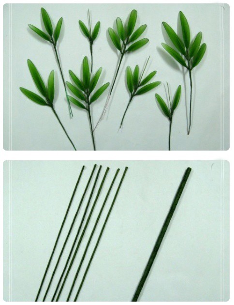 Декоративный бамбук из капрона: мастер-класс