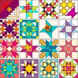 Лоскутные блоки для пэчворка