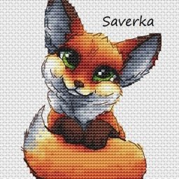 Вышиваем милого лисёнка