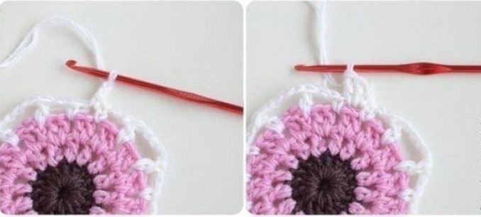 Вяжем квадратный мотив