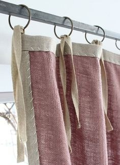 Шторы на завязках вместо петель