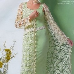 Нежнейший шазюбль из квадратных мотивов крючком