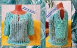 ​Очень красивый узор блузки