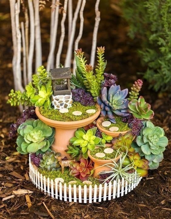 Оформление миниатюрного сада