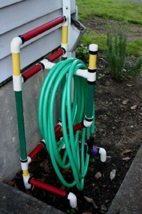 Оригинальное применение остатков труб ПВХ