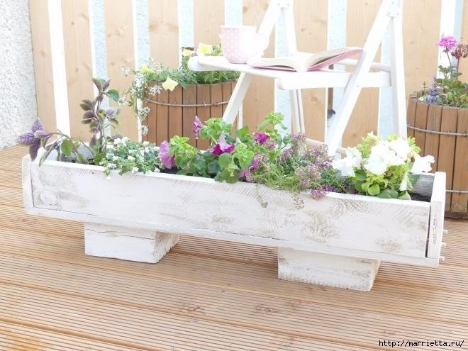 Кашпо из дерева своими руками