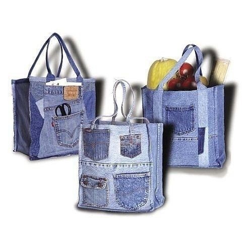 Красивые переделки из старых джинсов