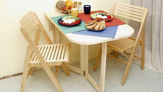Как сделать маленький складной столик для маленькой кухни или балкона: мастер класс