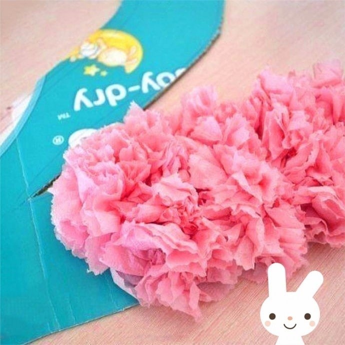 Объёмная цифра из салфеток Объёмная цифра из салфеток