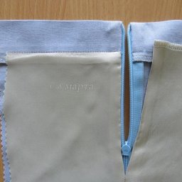 Притачная молния до самого верха юбки: мастер-класс