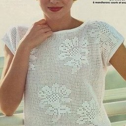 Летняя жаккардовая кофточка