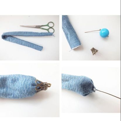 Мастер-класс "Украшение из джинсы"