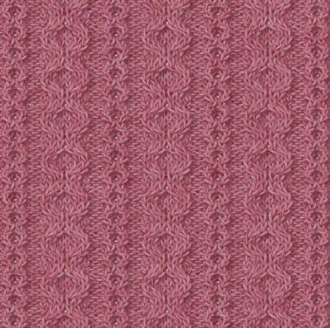 Нежные рельефы спицами