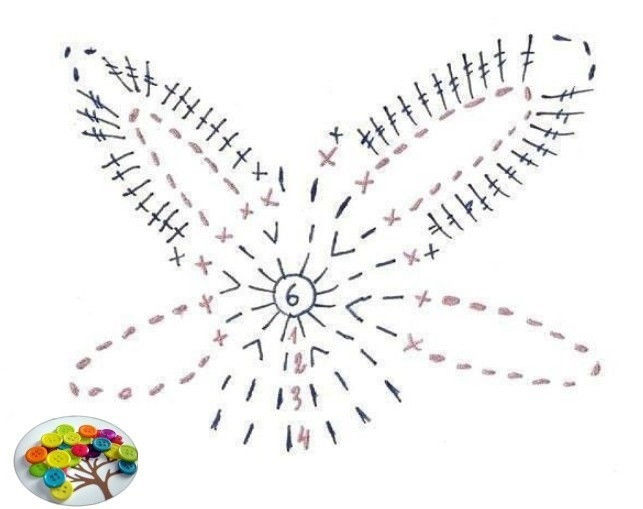 Нежный и красивый цветок крючком