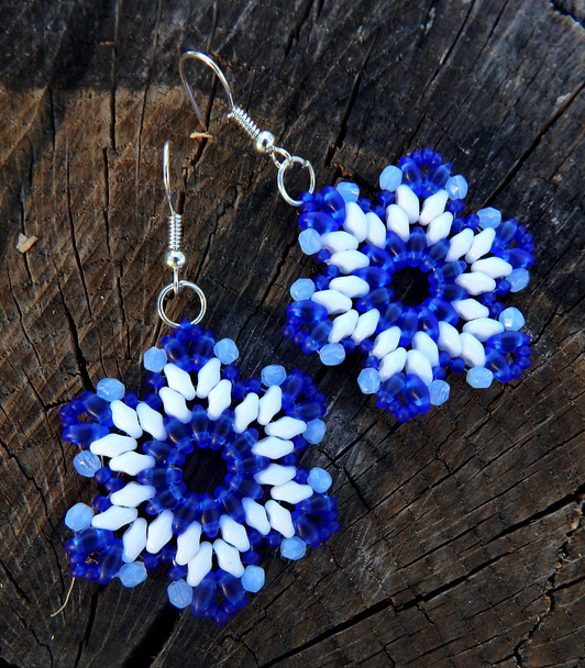 Серёжки из бисера со схемами