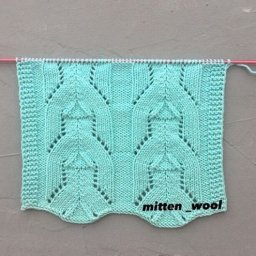 Узор с домиками на холме