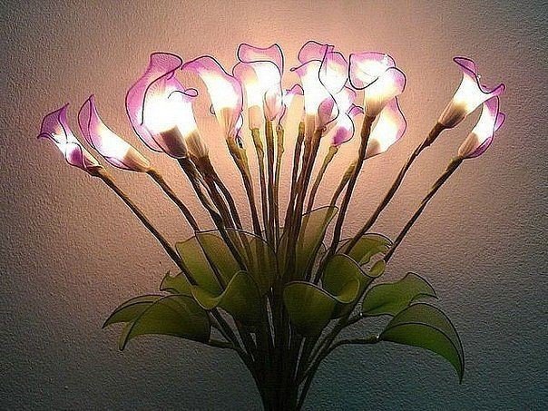 Букеты-ночники из капрона