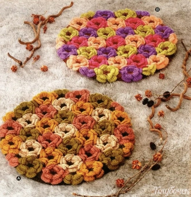Цветочные коврики