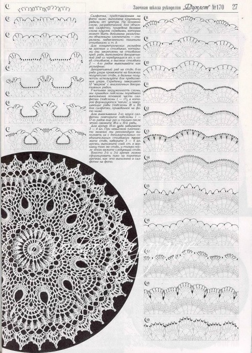 ​Изумительной красоты салфетки крючком
