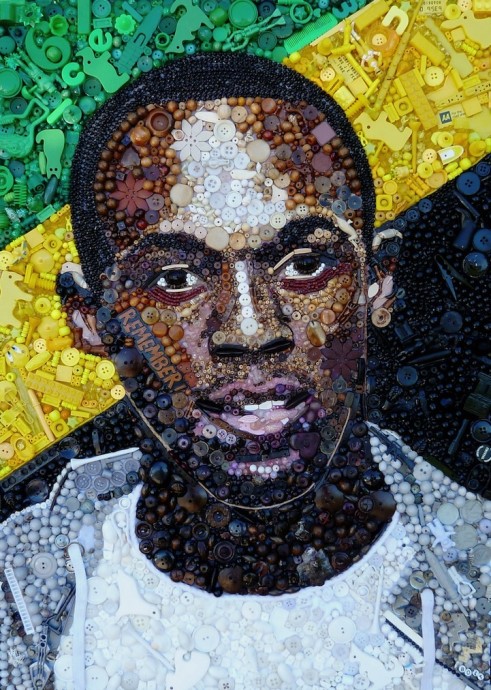 Красивые картины из пуговиц и не только