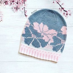 ​Красивые узоры на спицах для шапок